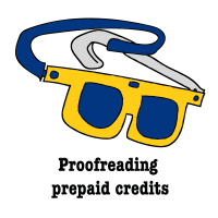 Profreading prepaid credits